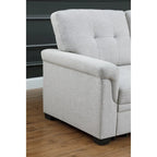 Lucca 84-inch Reversible Sleeper Sectional Sofa with Storage Chaise - 84W x 54D x 35H