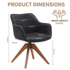 Suede Swivel Armchair Office Accent Arm Chair