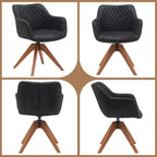 Suede Swivel Armchair Office Accent Arm Chair