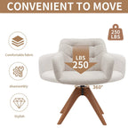 Suede Swivel Armchair Office Accent Arm Chair