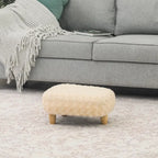 Adeco Foot Stool U Shape Ottoman for Living Room Bedroom
