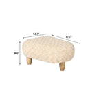 Adeco Foot Stool U Shape Ottoman for Living Room Bedroom