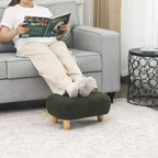Adeco Foot Stool U Shape Ottoman for Living Room Bedroom