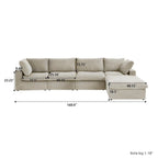 Cloud Modular Sectional Sofa,Down Filled Comfort Sofa Couch for Living Room