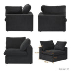 Cloud Modular Sectional Sofa,Down Filled Comfort Sofa Couch for Living Room