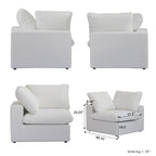 Cloud Modular Sectional Sofa,Down Filled Comfort Sofa Couch for Living Room
