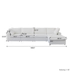Cloud Modular Sectional Sofa,Down Filled Comfort Sofa Couch for Living Room