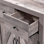 Ledel Farmhouse 2-Drawer Storage Cabinet 2-Door Accent Cabinet