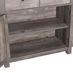 Ledel Farmhouse 2-Drawer Storage Cabinet 2-Door Accent Cabinet