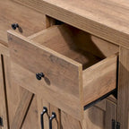 Ledel Farmhouse 2-Drawer Storage Cabinet 2-Door Accent Cabinet