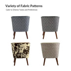 Alexander Mid-Century Modern Side Armchair with Solid Wood Legs by HULALA HOME