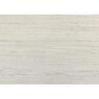 Rome 48 Inch Cocktail Coffee Table, 2 Drawers, White and Brown, Solid Wood