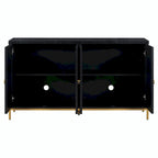 Contemporary Sideboard with Spacious Storage, Metal Handles