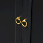 Contemporary Sideboard with Spacious Storage, Metal Handles