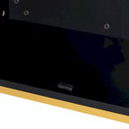 Contemporary Sideboard with Spacious Storage, Metal Handles