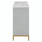 Contemporary Sideboard with Spacious Storage, Metal Handles