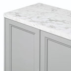 Contemporary Sideboard with Spacious Storage, Metal Handles