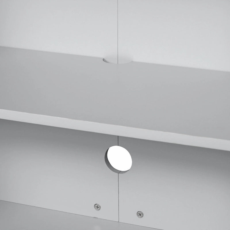 Contemporary Sideboard with Spacious Storage, Metal Handles