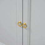 Contemporary Sideboard with Spacious Storage, Metal Handles