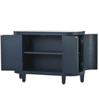 Wood Accent Storage Cabinet Sideboard with 4 Doors