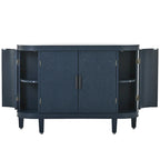 Wood Accent Storage Cabinet Sideboard with 4 Doors