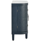 Wood Accent Storage Cabinet Sideboard with 4 Doors