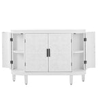 Wood Accent Storage Cabinet Sideboard with 4 Doors