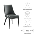 Viscount Dining Side Chair Vinyl Set of 2