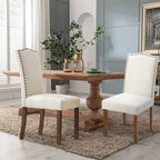 Dining Chairs Set Of 2, Mid-Century Modern Dinning Chairs, Living Room Bedroom Outdoor Lounge Chair, White Kitchen Accent Chairs