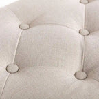 48 Extra-Long Rectangular Tufted Ottoman Bench Seat-Beige