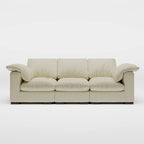 86.61 Modern Farmhouse Deep 3-Seater Sofa, Track Arm Couch, Linen Fabric Sofa