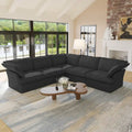 5-Seat Modern V Shape Sectional Couch for Living Room