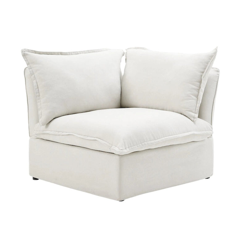 5-Seat Modern V Shape Sectional Couch for Living Room