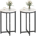 Side Table Set of 2, Small Coffee Table Round End Table,Side Table Bedside Table for Living Room, Bedroom