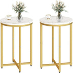 Side Table Set of 2, Small Coffee Table Round End Table,Side Table Bedside Table for Living Room, Bedroom