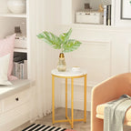 Side Table Set of 2, Small Coffee Table Round End Table,Side Table Bedside Table for Living Room, Bedroom