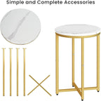 Side Table Set of 2, Small Coffee Table Round End Table,Side Table Bedside Table for Living Room, Bedroom