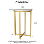 Side Table Set of 2, Small Coffee Table Round End Table,Side Table Bedside Table for Living Room, Bedroom
