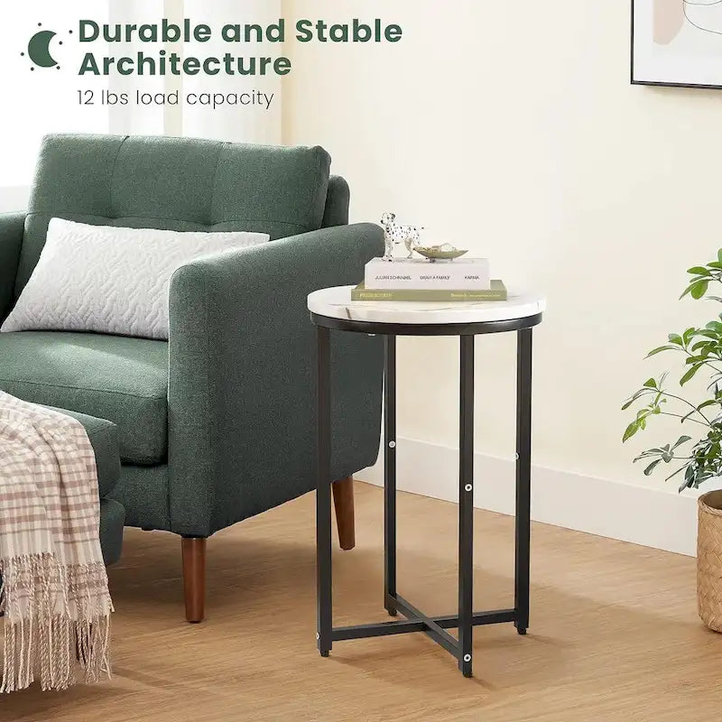 Side Table Set of 2, Small Coffee Table Round End Table,Side Table Bedside Table for Living Room, Bedroom