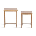 Kate and Laurel Karni Wooden Nesting Tables - 2 Piece