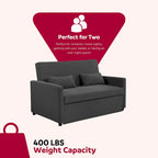 Taite 58 in. Convertible Pull Out Sleeper Sofa Bed