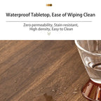 Square Nesting Coffee Table Set of 2 Wood Metal Stacking Side Table - 22x22x18