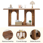 70.9 inch Farmhouse Console Table, Extra Long Entryway Console Table with Storage