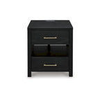 Signature Design by Ashley Winbardi Black End Table - 22W x 24D x 24H
