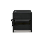 Signature Design by Ashley Winbardi Black End Table - 22W x 24D x 24H