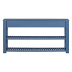 Entryway Console End Table with 4 Drawers and 2 Shelves for Hallway, Living Rooms