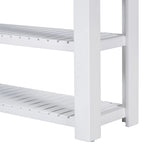 Entryway Console End Table with 4 Drawers and 2 Shelves for Hallway, Living Rooms