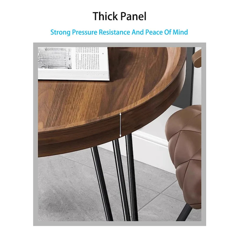 Walnut Modern Simple Living Room Coffee Table