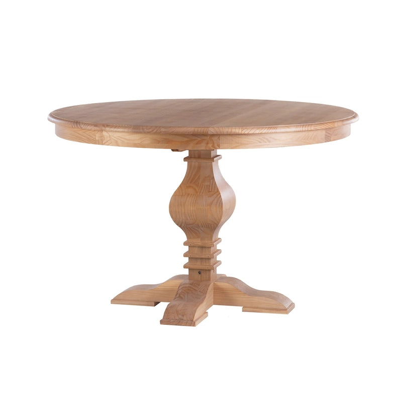 Quinlan Rustic Solid Wood Round Dining Table