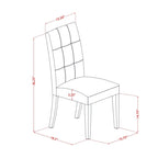 East West Furniture Dining Table Set Contains a Round Dining Table and Chairs, Linen White (Pieces Options)
